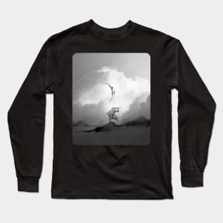 Black and White Faith Bird Long Sleeve T-Shirt